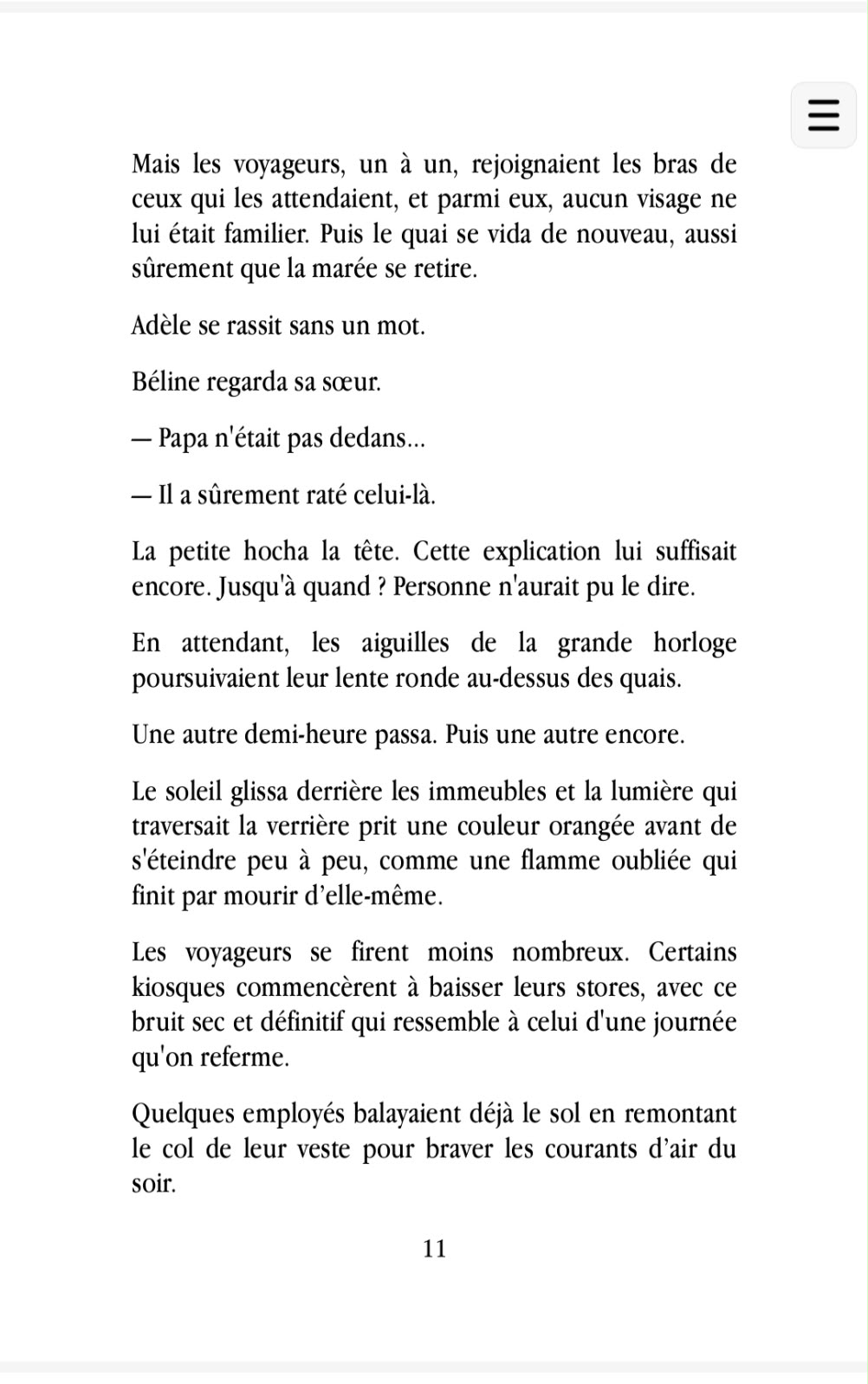 extrait du livre "Les trois filles du professeur Wallace"